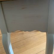 Table basse vintage en chêne, forme libre