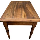 Walnut Farmhouse Table with 2 Drawers. 19's