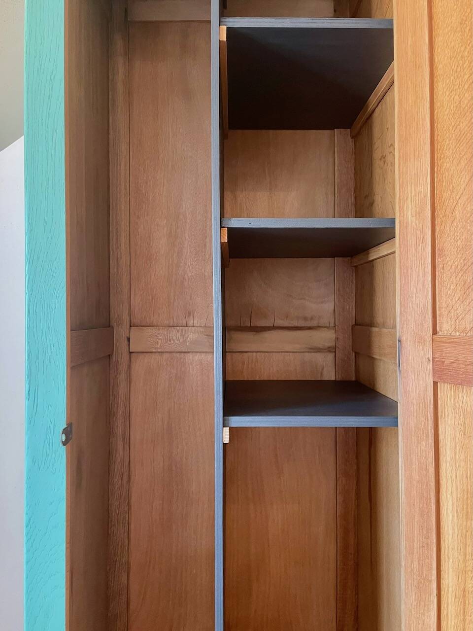 Turquoise boarding school wardrobe