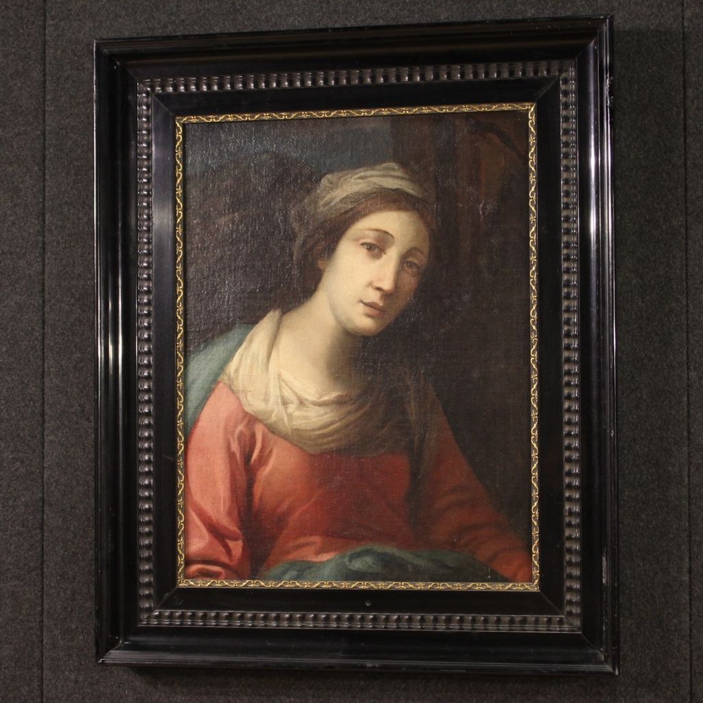 Portrait antique d’une dame de la seconde moitié du 17ème siècle
