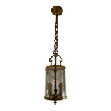 Chandeliers 2 glass and brass candles