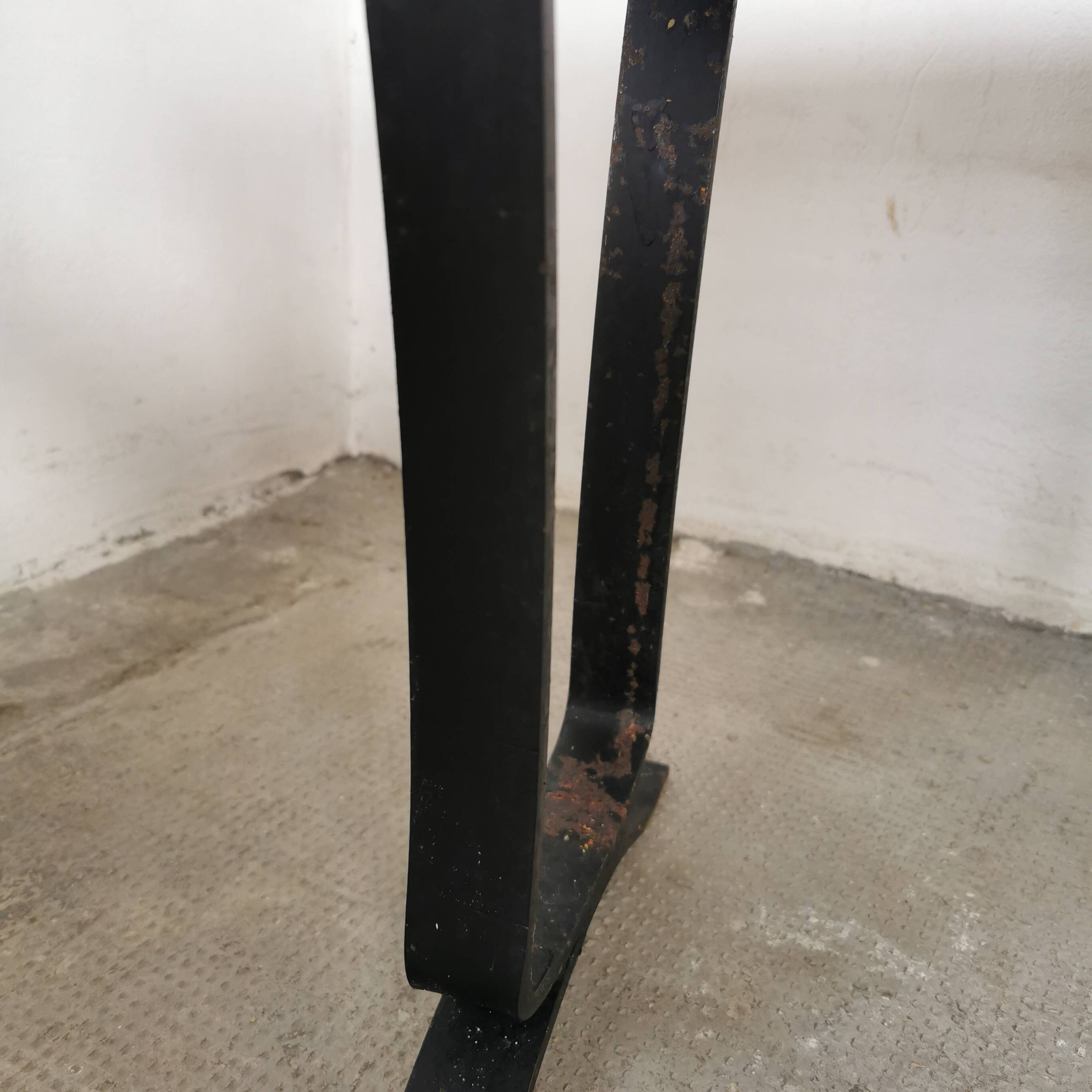 Pair of ceramic and metal nesting tables 1970