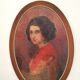 Portrait years 50 oil on canvas 83cmx59cm