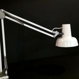 80 years white metal architect lamp