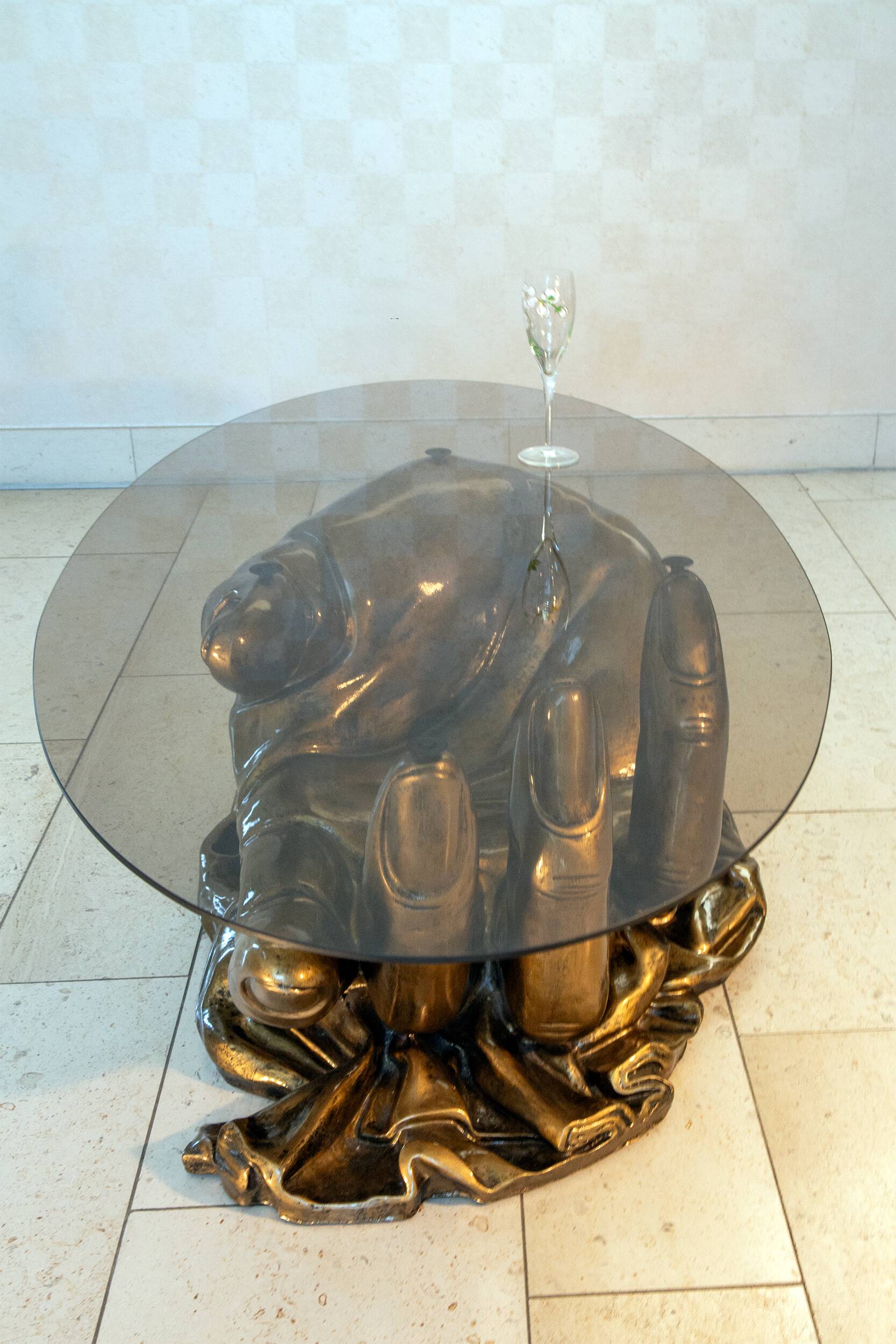 Coffee table, Hollywood Regency, 1980