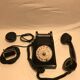 Old telephone black Bakelite transparent dial 40s 50 vintage