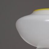 SMALL WHITE GLASS VASE, 1960s