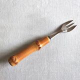 Dessert forks with bamboo handle 60'