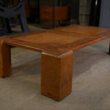 Leather coffee table 1970 " checkers "