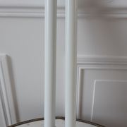 Pair of towel racks 30 years chrome brass and porcelain