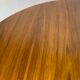 Italian round table with tapered brass leg ends, 1950s