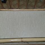 Rattan serving table