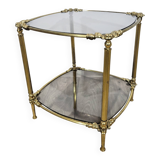 Brass side table, France, 1950s.