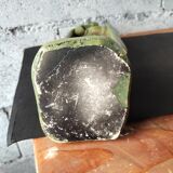 Ancient statue of Saint Thérèse of Lisieux – patinated olive green plaster