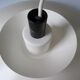 Danish Mid-century vintage pendant light, off-white, classic lines, glare free, PH-style