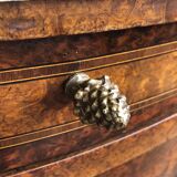 Marquetry bedside table