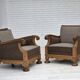 1950s, Danish armchair, furniture wool, solid carved oak wood.