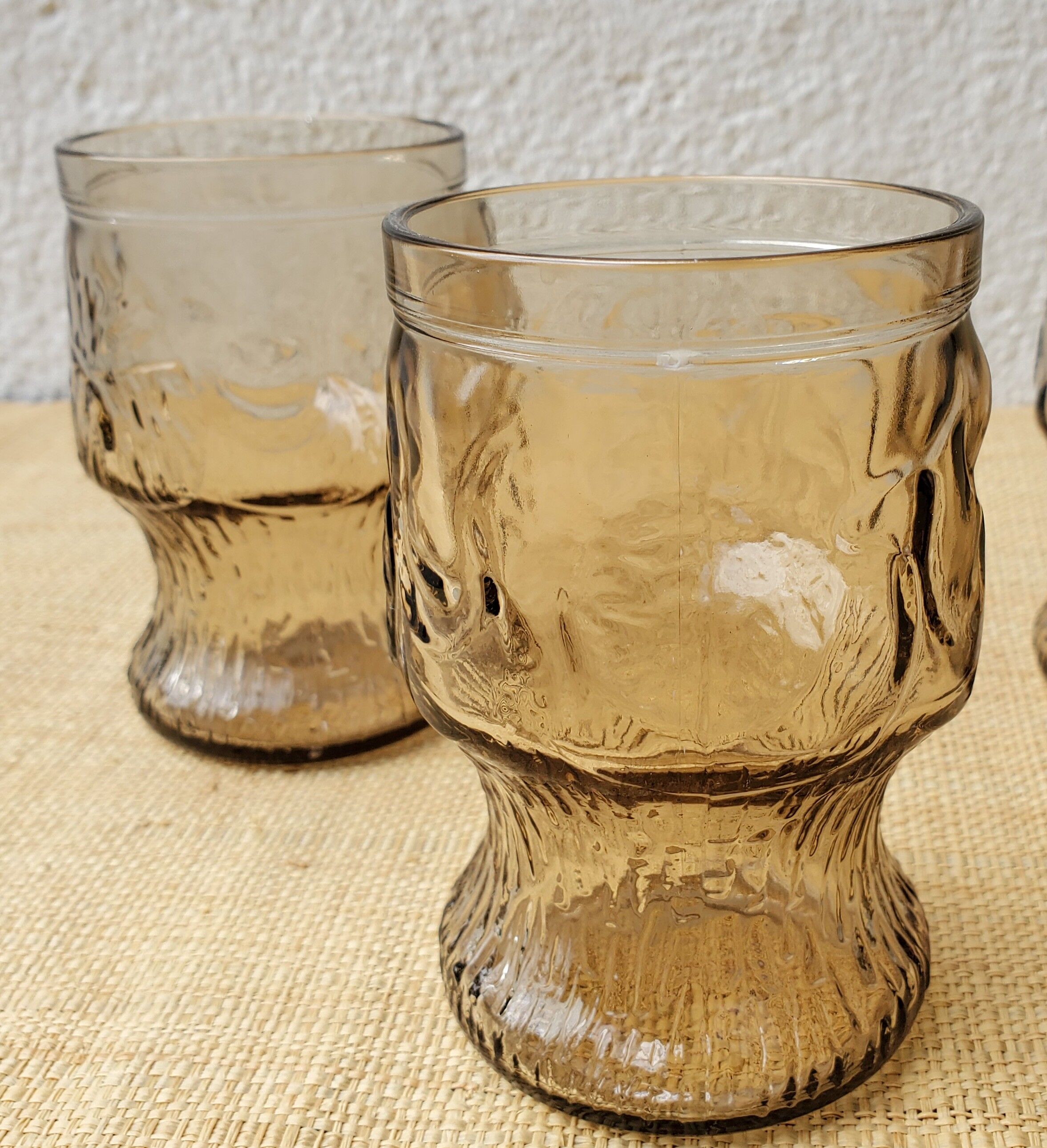 Lot de 4 verres fumés