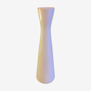 Vase diabolo en porcelaine blanche style scandinave par Schumann Artzberg / vintage années 60-70