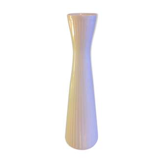 Vase diabolo en porcelaine blanche style scandinave par Schumann Artzberg / vintage années 60-70