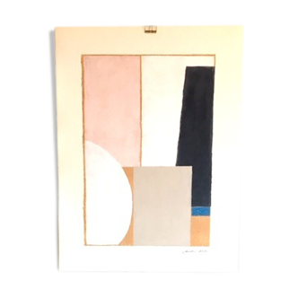 Peinture - symphonie de façades 50x70cm