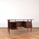 Mid-Century Polish Double-Sided Desk from Poznańskie Fabryki Mebli, 1960s.