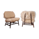 Pair of modern classic Swedish chairs "Teve", Pierre Frey fabric, Alf Svensson