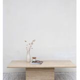 Travertine coffee table