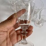 Crystal liqueur glasses