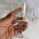 Verres à liqueur en cristal
