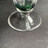 Overlay cut crystal vase signed Val Saint Lambert 1970s