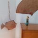 Éventail décoratif en osier 1 mètre