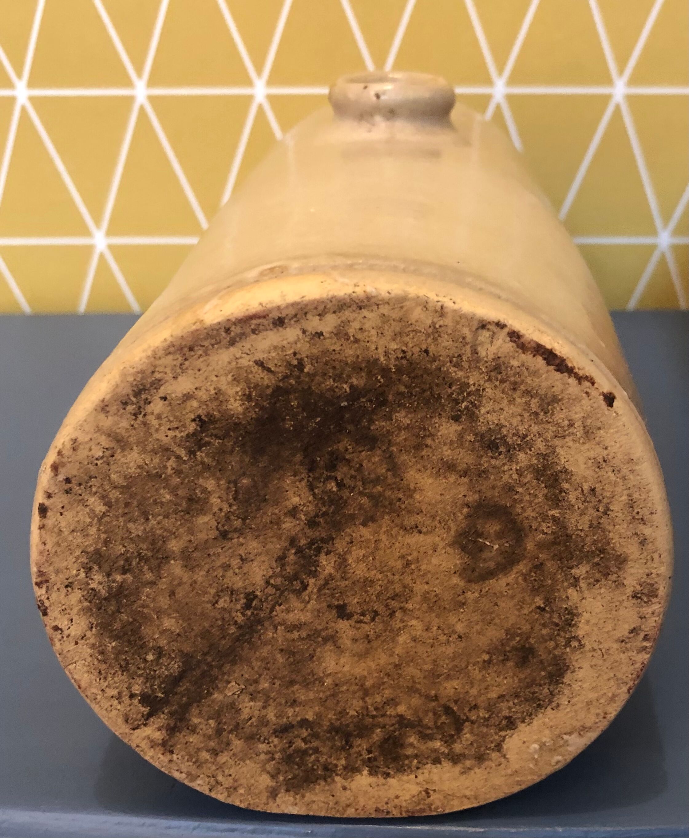 Duo of sandstone bottles