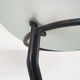 Italian floor light in iron, stone and glass
