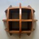 Bibliotheque étagere demi sphère bois massif teinté palissandre, design 70