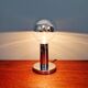 Space Age chrome metal table lamp, 1970s