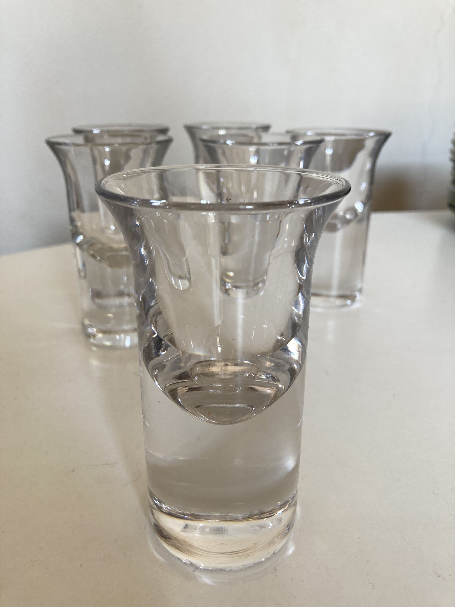 Set of 6 Scandinavian wine glasses 1970