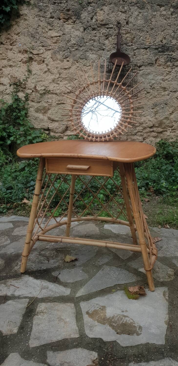1960s rattan hairdresser's chair