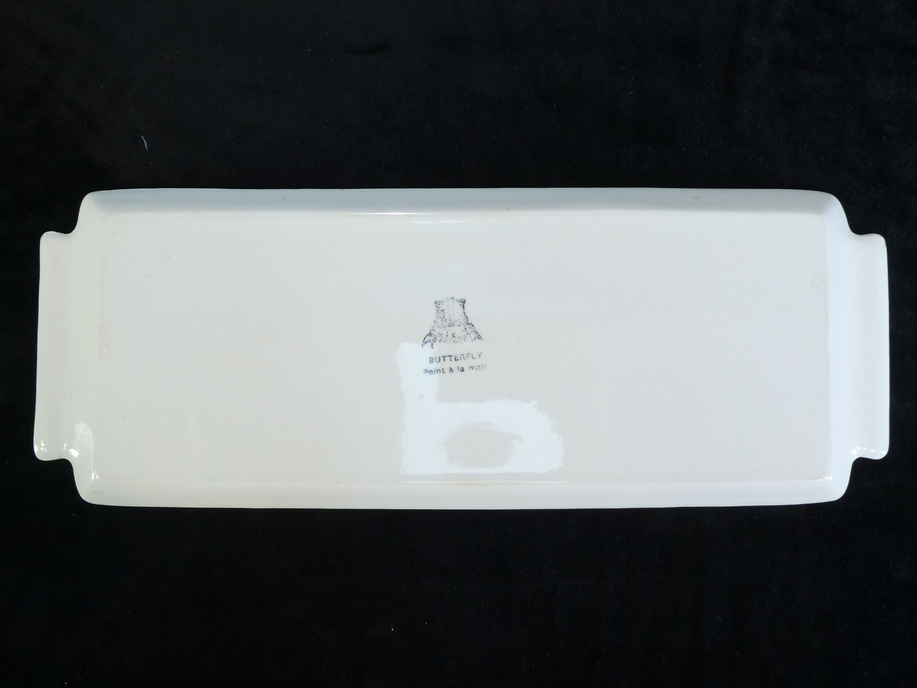 Cake service in faiences by Gien model butterfly