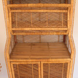 Rattan & wicker bookcase