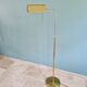 Articulated brass floor lamp, Hollywood Regency style, 1970s-80s.