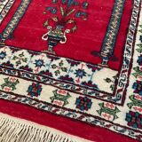 Vintage woven wool rug 130x80