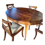 oval mahogany table