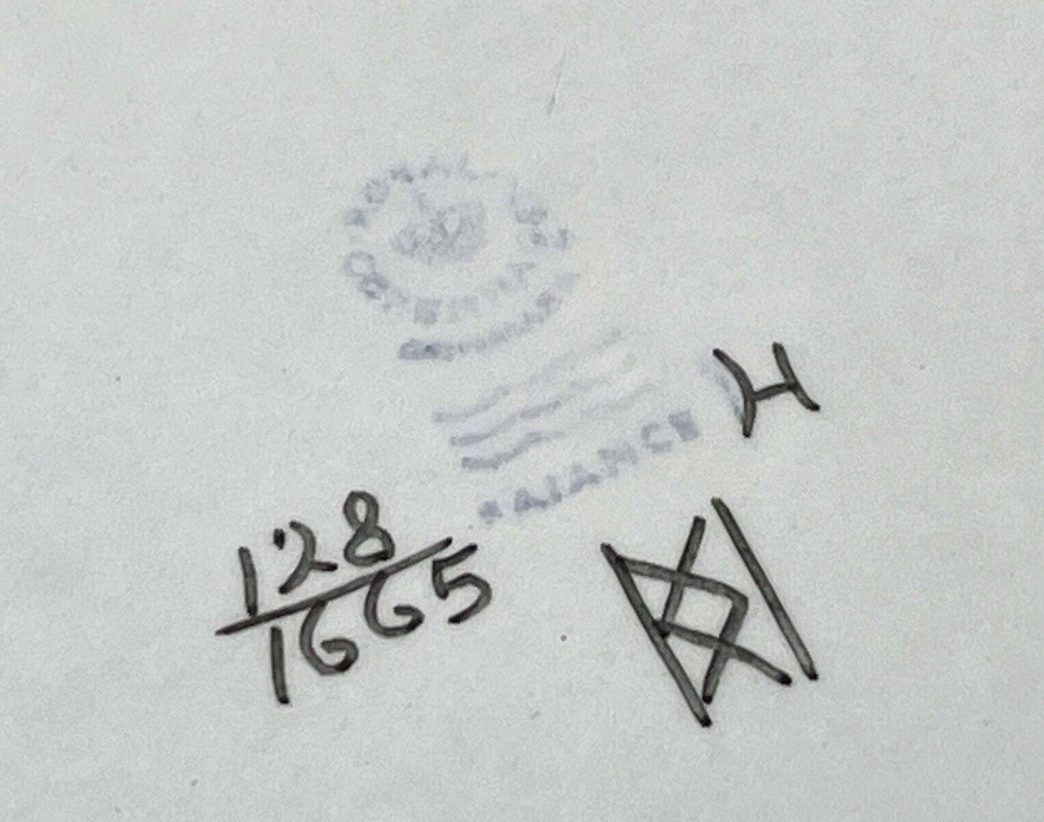 Mid-Century Modern Danish design plate Crazy Bird by Beth Breyen for Royal Copenhagen