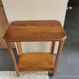 Art Deco selette in solid walnut