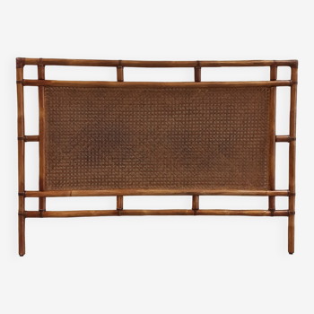 Traditional bamboo and cane headboard, 70's