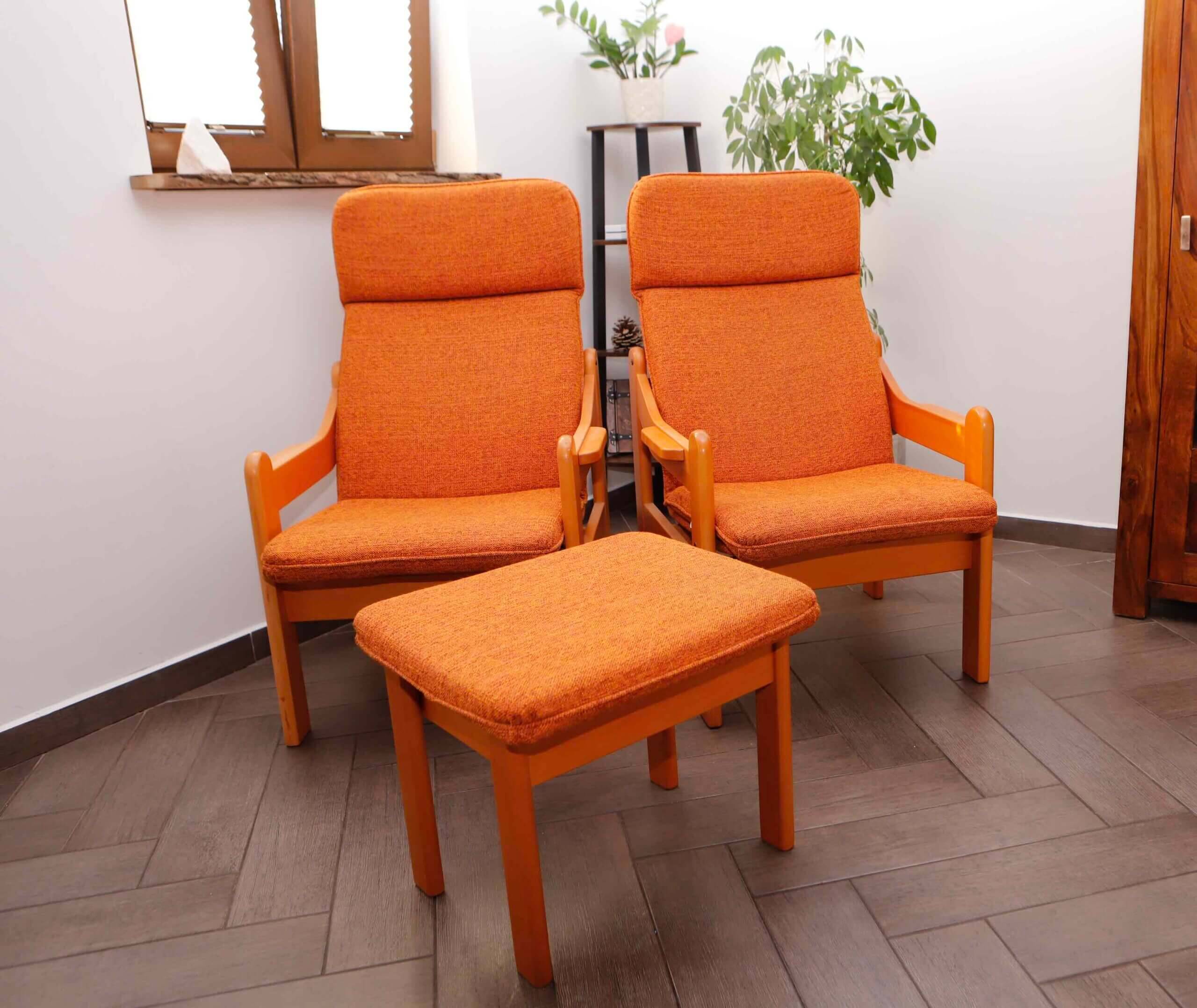 Jech armchair set – model betty, czech design from the 1990s