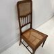 Art Deco bedroom chair in marquetry wood, 20th century.