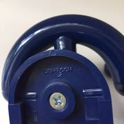 Arco coat rack blue vintage design Italy Luigi Caramella