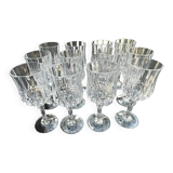 12 wine glasses 15 cm Cristal d'Arques model Lonchamp Vintage